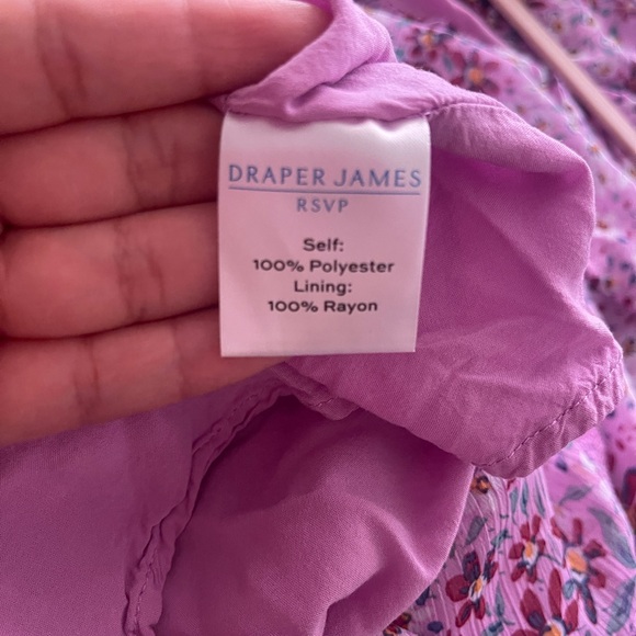 Draper James Lilac floral Dress, 1x - Picture 12 of 13
